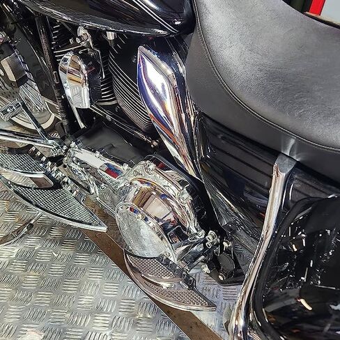 أوتاد قدم الدراجات النارية من الذكور مساند للأحداث جبل متوافقة مع هارلي جولة Electra Glide Road Road King Dyna Sportster (Chrome) in Kuwait