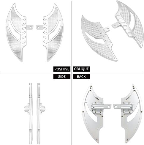 أوتاد قدم الدراجات النارية من الذكور مساند للأحداث جبل متوافقة مع هارلي جولة Electra Glide Road Road King Dyna Sportster (Chrome) in Kuwait