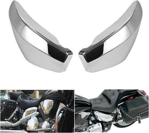 Motorcycle ABS Battery Side Fairing Covers For Honda VTX 1300 2003-2009,Chrome in Saudi Arabia