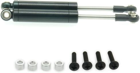 4 عبوات امتصاص الصدمات مثبطات داخلية 102 ملم ل 1/10 شاحنة زاحف HSP HPI المحورية Tamiya Losi RC Metal Metal Metal (Red) in Kuwait