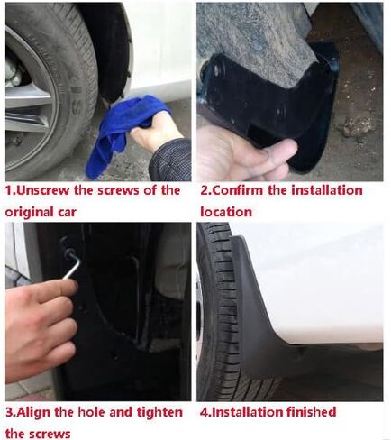 XUKEY 4PCS Mud Flaps Splash Guard for Ford Maverick 2022 2023 2024 2025 Mudguards Mudflaps Fender Tire Protector Rear Front Car Accessories Replacement in Saudi Arabia