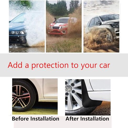 XUKEY 4PCS Mud Flaps Splash Guard for Ford Maverick 2022 2023 2024 2025 Mudguards Mudflaps Fender Tire Protector Rear Front Car Accessories Replacement in Saudi Arabia