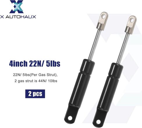 X AUTOHAUX 2 Pcs 4 Inch 5Ibs/22N Black Lift Supports Struts Shocks Gas Spring Universal for RV Car Truck Boat Window Cabinet Door Cover Lids in Saudi Arabia