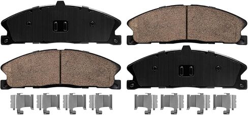 Detroit Axle - Front Brake Kit for Lincoln MKS MKT Ford Explorer Flex Taurus Police Interceptor Sedan Drilled & Slotted Disc Brake Rotors Ceramic Brakes Pads Replacement : 13.86" inch Rotor in Saudi Arabia
