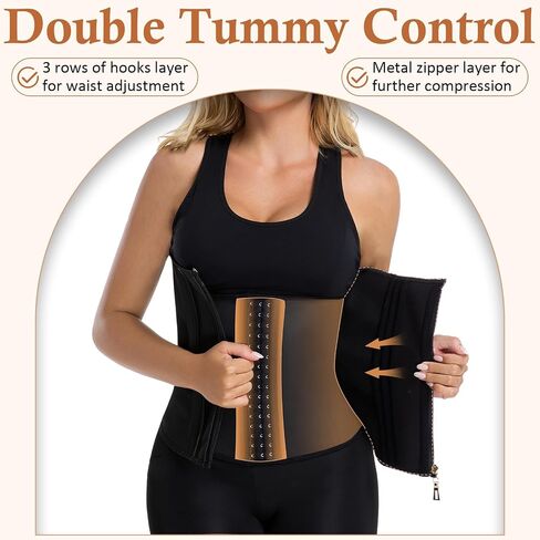 Waist Trainer for Women Latex Corset Shapewear Faja Body Shaper Hourglass Bodysuit, Tummy Control Sport Workout in Saudi Arabia