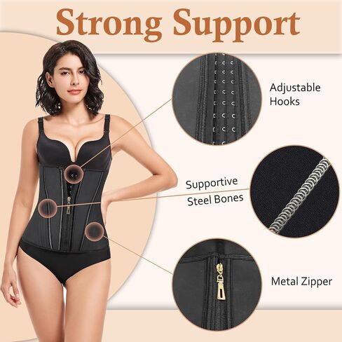Waist Trainer for Women Latex Corset Shapewear Faja Body Shaper Hourglass Bodysuit, Tummy Control Sport Workout in Saudi Arabia