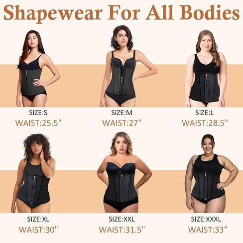 Waist Trainer for Women Latex Corset Shapewear Faja Body Shaper Hourglass Bodysuit, Tummy Control Sport Workout in Saudi Arabia