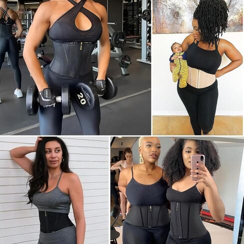 Waist Trainer for Women Latex Corset Shapewear Faja Body Shaper Hourglass Bodysuit, Tummy Control Sport Workout in Saudi Arabia
