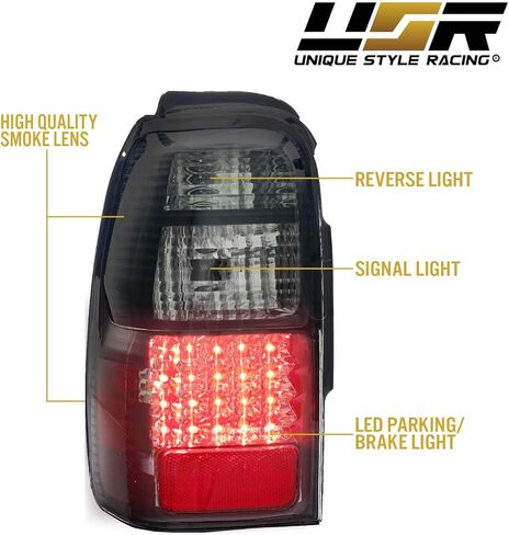 USR 96-98 مصابيح مصد الجيل الثالث من الجيل الرابع - مصابيح إشارة الانعطاف للمصد الأمامي (يسار + يمين) متوافقة مع 1996-1998 Toyota 4 Runner جميع الموديلات بما في ذلك SR5 (جميع العدسات الشفافة، وشملت المصابيح الكهرمانية) in Kuwait