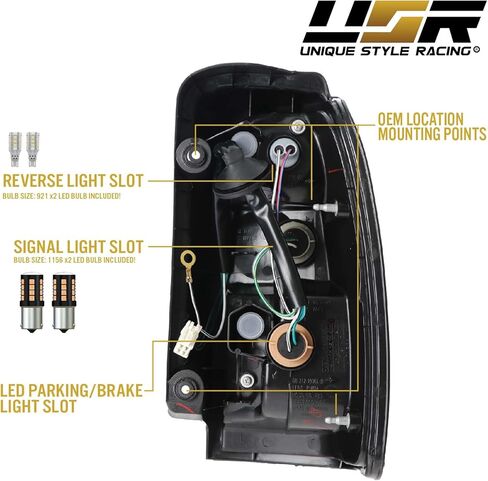 USR 96-98 مصابيح مصد الجيل الثالث من الجيل الرابع - مصابيح إشارة الانعطاف للمصد الأمامي (يسار + يمين) متوافقة مع 1996-1998 Toyota 4 Runner جميع الموديلات بما في ذلك SR5 (جميع العدسات الشفافة، وشملت المصابيح الكهرمانية) in Kuwait