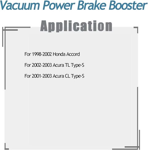53-2705 PartsFlow Power Brake Booster Compatible with Honda Accord 1998-2002 Acura TL Type-S 2002-2003 CL Type-S 2001-2003 46400S84A51 in Saudi Arabia