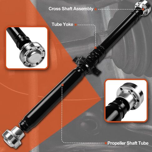 976-970 Rear Complete Driveshaft Drive Shaft Prop Shaft Assembly [AWD, 195 mm Rear Axle, 2 Speed On Demand Transfer Case] Fit for Jeep Grand Cherokee 2011-2019 V6 3.6L, AWD, Replace OE 52123631AA in Saudi Arabia