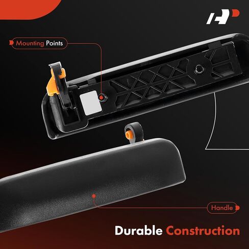 A-Premium Front or Rear Left Driver Side Exterior Door Handle Compatible with Nissan Frontier 1998-2004, Xterra 2000-2004, Textured Black, Replace# 80607-2S400 in Saudi Arabia