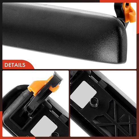 A-Premium Front or Rear Left Driver Side Exterior Door Handle Compatible with Nissan Frontier 1998-2004, Xterra 2000-2004, Textured Black, Replace# 80607-2S400 in Saudi Arabia
