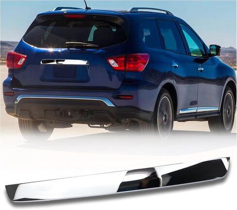 Rear Tailgate Garnish Handle Trim Chrome Compatible with Nissan Pathfinder S SV SL and Platinum 2013-2020 Rear Tailgate Handle Garnish Finisher Molding Replace 90810-3KG0A in Saudi Arabia