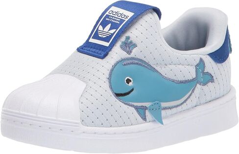 حذاء رياضي adidas Originals Baby Superstar 360، أسود/أبيض/ذهبي معدني، مقاس 5.5 US للجنسين الرضع in Saudi Arabia