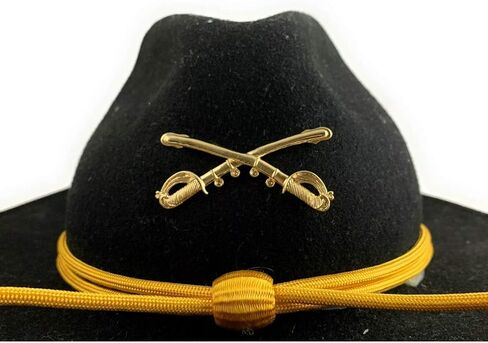 عبرت سلاح الفرسان الذهب في الجيش الأمريكي سابرز ستيتسون دبوس ، CAV Brass ، Branch Insignia ، كبير 2-1/4 " in Saudi Arabia