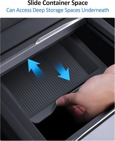 6pcs Center Console Organizer Tray for Tesla 2024 Model 3 Highland, Armrest Console Organizer for Tesla Model 3 Accessories, Automotive Center Consoles Storage Box, Cup Holder Insert in Kuwait