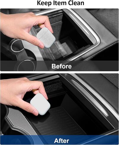 6pcs Center Console Organizer Tray for Tesla 2024 Model 3 Highland, Armrest Console Organizer for Tesla Model 3 Accessories, Automotive Center Consoles Storage Box, Cup Holder Insert in Kuwait