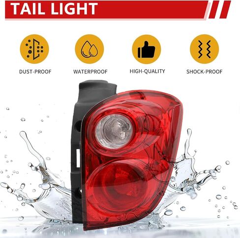 Tail Light Assembly Compatible With 2010 2011 2012 2013 2014 2015 Chevy Equinox Left Driver Side Brake Rear Lamp Taillights Rear Lights in Kuwait