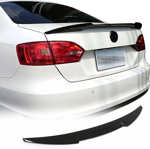 McArcar Kit Spoiler الخلفية المفسد المفسد لفولكس واجن VW Jetta Sedan 2012-2018 ABS Material Glossy Black Car Boot Boot Lid Highkick Wing Wing in Saudi Arabia