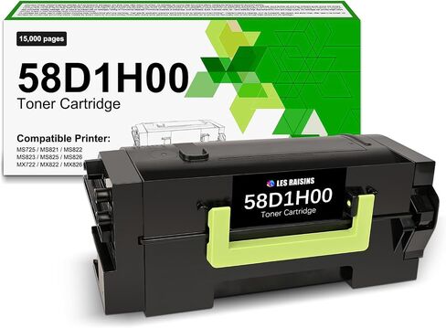 58D1U00 Remanufactured Toner Cartridge Ultra High Yield Toner Replacement for Lexmark 58D1U0E 58D1U00, Compatible with Lexmark MS823 MS725 MS825 MS826 MX722 MX725 MX822 Printer - 55,000 Pages in Saudi Arabia