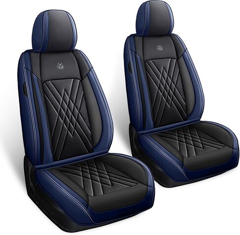 Seat Covers for Subaru Legacy 2008-2025, Premium Leather Car Seat Protector, Waterproof, Airbag-Compatible & Durable Auto Interior Protection(2 Seats, Black&Blue, Luxury) in Saudi Arabia