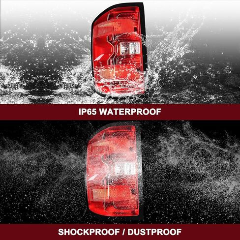 JSBoyat Tail Light Assembly Replacebly لعام 2014 2015 2016 2017 2018 Chevy Silverado 1500 2500HD 3500HD ، GMC Sierra 3500 HD Hand Driver Side Wiring Harness and Plubs in Saudi Arabia