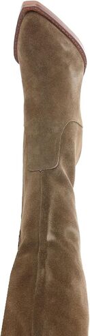 Dolce Vita Women's RAJ Fashion Boot, DK BROWN SUEDE, 7.5 in Saudi Arabia