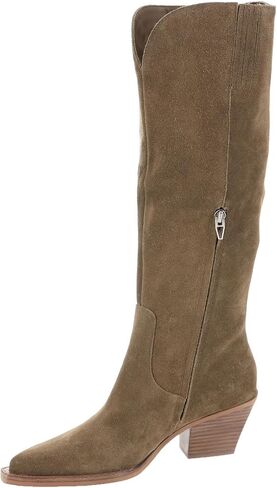 Dolce Vita Women's RAJ Fashion Boot, DK BROWN SUEDE, 7.5 in Saudi Arabia
