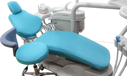 East Brand Protective Full Advanced Milk Silk Pull Cloth Dental Unit Cover Elastic Chair Seat Dustproof One Set (Light Blue) in Saudi Arabia