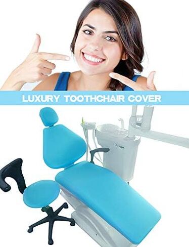 East Brand Protective Full Advanced Milk Silk Pull Cloth Dental Unit Cover Elastic Chair Seat Dustproof One Set (Light Blue) in Saudi Arabia