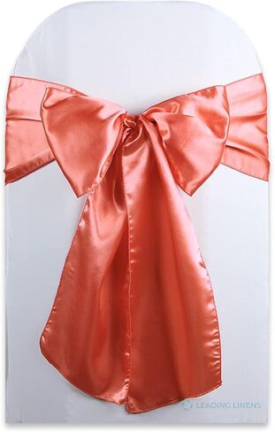 زخرفة غطاء كرسي Satin Bow Sash - الأنيقة لحفلات الزفاف والمآدب وحفلات الاستقبال والمناسبات الخاصة والمطاعم والحفلات - 28 خيار ألوان متاح ، مجموعة من 10 ، أسود in Kuwait