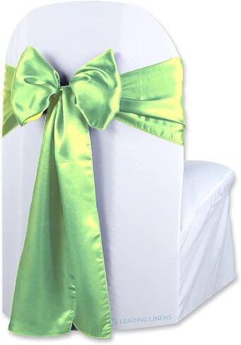 زخرفة غطاء كرسي Satin Bow Sash - الأنيقة لحفلات الزفاف والمآدب وحفلات الاستقبال والمناسبات الخاصة والمطاعم والحفلات - 28 خيار ألوان متاح ، مجموعة من 10 ، أسود in Kuwait