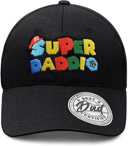 Dad Trucker Hat - Men Gift for Date Son Kid ، Christmas ، عيد ميلاد ، يوم الآباء - Super Daddio Baseball Cap (نحن ، ألفا ، مقاس واحد ، قياسي ، Super Daddio) in Kuwait