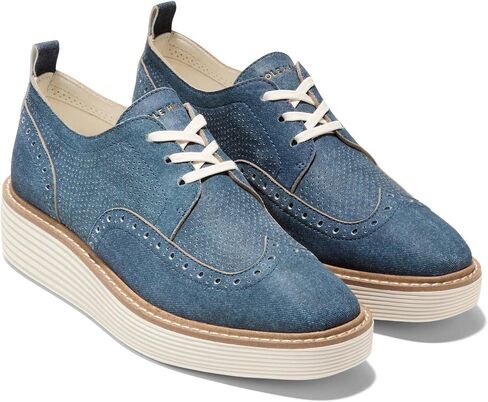 كول هان Originalgrand Platform Wing Tip Oxford Silver Talca/Rose Smoke 6.5 B (M) in Saudi Arabia