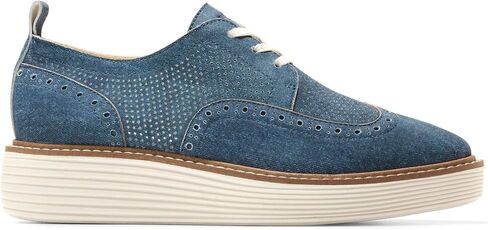 كول هان Originalgrand Platform Wing Tip Oxford Silver Talca/Rose Smoke 6.5 B (M) in Saudi Arabia