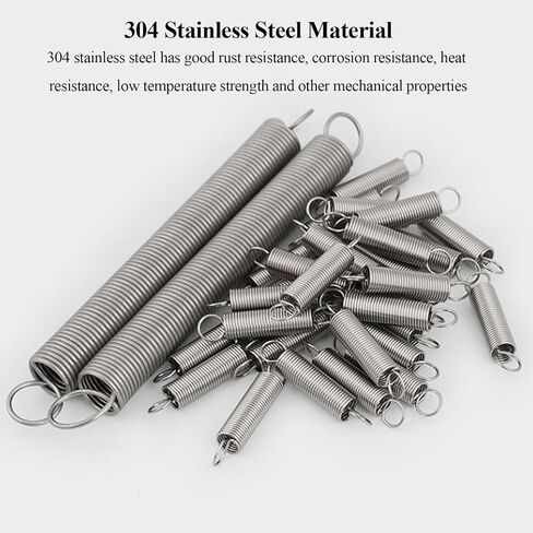 Springs 5 PCS Spring Spring Hook Hook Presctive Stainlist Stefles Brings Diameter 0.7 مم مناسب لآلات البناء ، 0.7 × 6 × 25 مم (0.7x6x30 ملم) in Kuwait