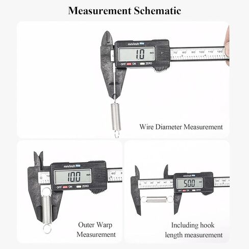 Springs 5 PCS Spring Spring Hook Hook Presctive Stainlist Stefles Brings Diameter 0.7 مم مناسب لآلات البناء ، 0.7 × 6 × 25 مم (0.7x6x30 ملم) in Kuwait