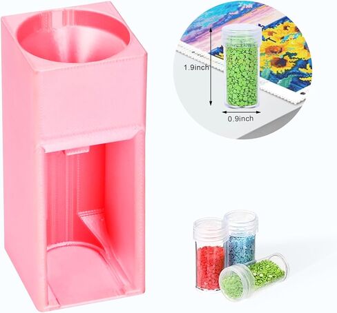 Diamond Painting Organizer,Diamond Painting Drill Funnel for Round Containers,Portable Diamond Art Funnel for Easy Transfer, Diamond Painting Accessories (Violet) in Kuwait