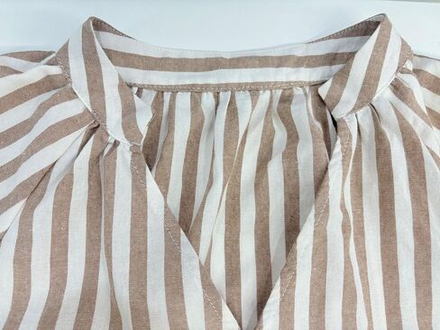 CHARTOU Women Summer Striped Beach Vacation Mini Dress 3/4 Sleeve Boho Chic Outfits Tunic Shift Dress in Saudi Arabia