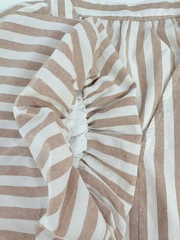 CHARTOU Women Summer Striped Beach Vacation Mini Dress 3/4 Sleeve Boho Chic Outfits Tunic Shift Dress in Saudi Arabia