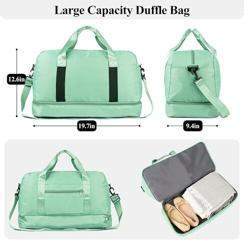 Duffle Bag for Women Girls Personalized Overnight Weekender Duffle with Name, Custom Honeymoon Travel Bag for Wedding - Waterproof & Trolley Case Sleeve，Embroidered Bridesmaid Proposal Bag in Saudi Arabia