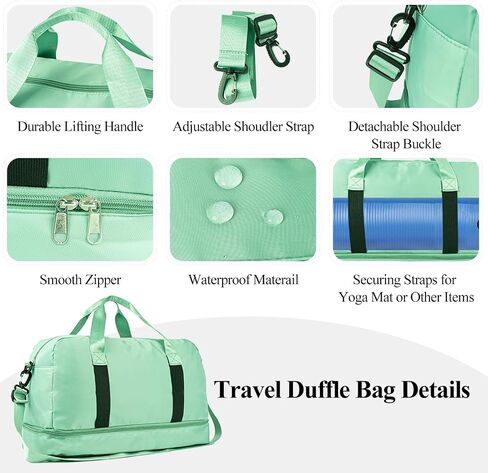 Duffle Bag for Women Girls Personalized Overnight Weekender Duffle with Name, Custom Honeymoon Travel Bag for Wedding - Waterproof & Trolley Case Sleeve，Embroidered Bridesmaid Proposal Bag in Saudi Arabia