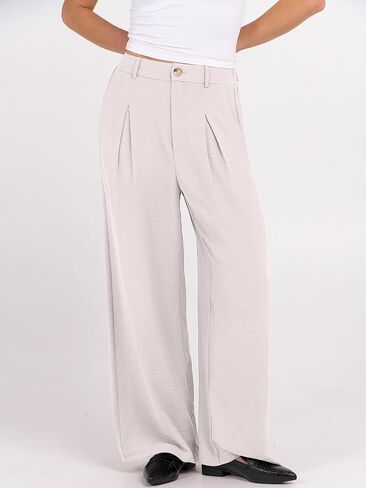 ANRABESS Wide Leg Palazzo Pants for Women High Waisted Business Casual Loose Dress Pant Work Office Slacks Trouser Outfits in Saudi Arabia