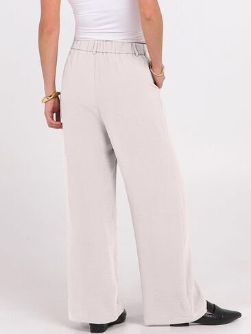 ANRABESS Wide Leg Palazzo Pants for Women High Waisted Business Casual Loose Dress Pant Work Office Slacks Trouser Outfits in Saudi Arabia