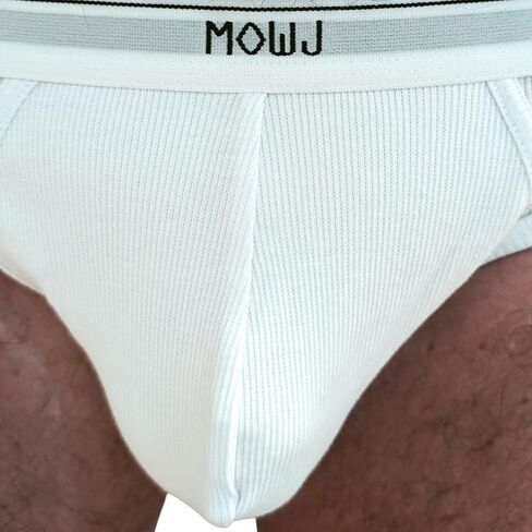 Classic Men's Briefs Ultra Soft Stretch Ribbed Cotton Fabric | 3 Pack | Comfortable Fit with Contour Pouch | No Fly in Saudi Arabia