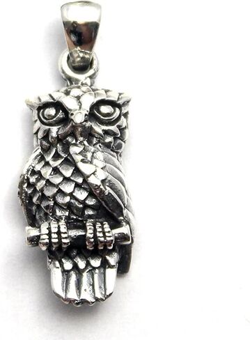 COSUMOSU Owl 925 sterling silver pendant - 1.22inch (L) in Saudi Arabia