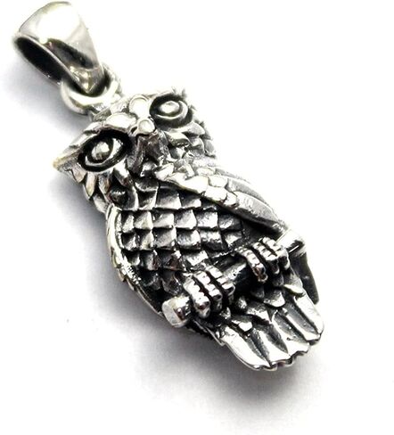 COSUMOSU Owl 925 sterling silver pendant - 1.22inch (L) in Saudi Arabia