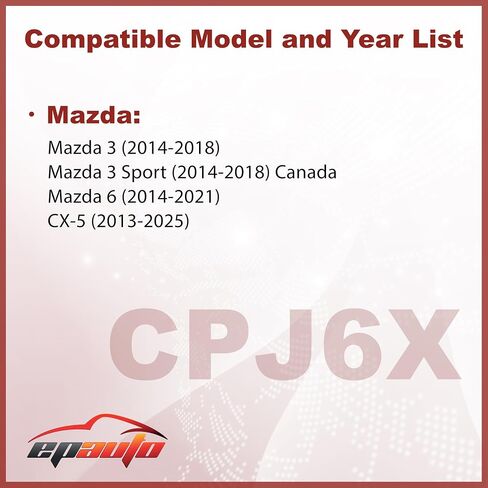 EPAuto CPJ6X (KD45-61-J6X) Cabin Air Filter includes Activated Carbon Replacement for Mazda 3 (2014-2018), Mazda 6 (2014-2021), CX-5 (2013-2021), 2 Packs in Saudi Arabia